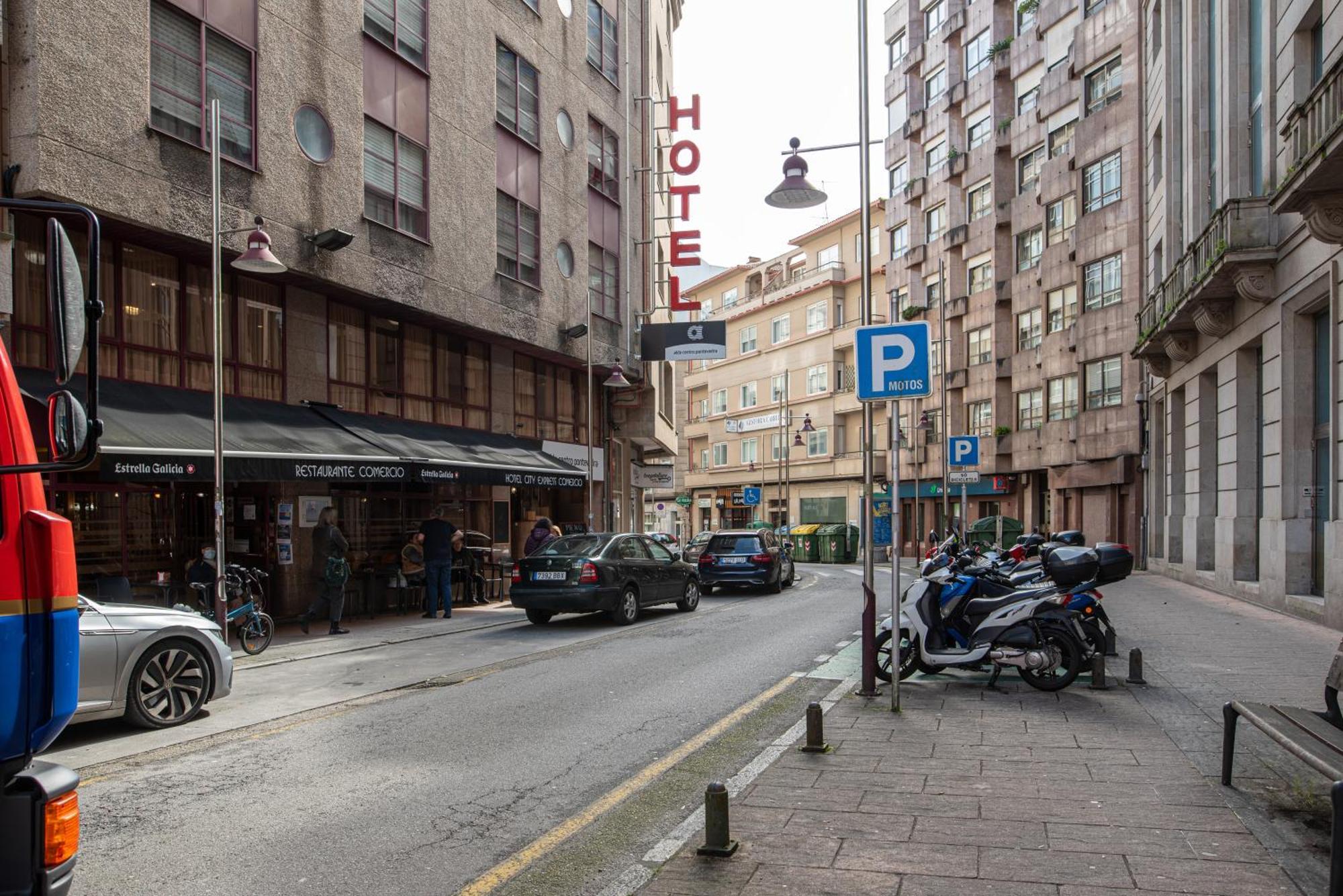 Hotel Alda Centro Pontevedra Bagian luar foto