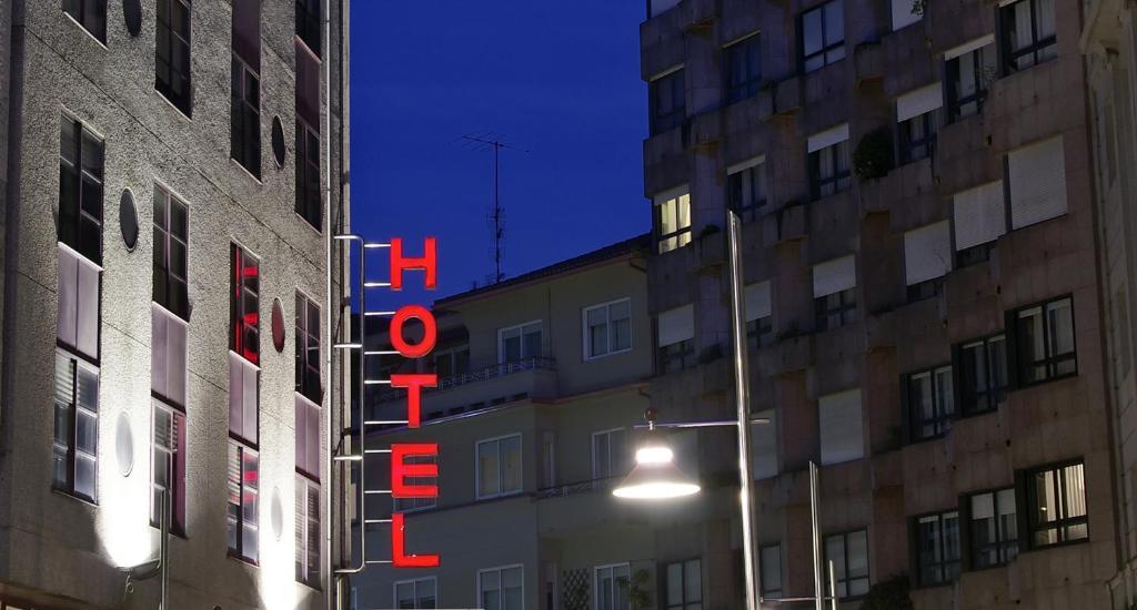 Hotel Alda Centro Pontevedra Bagian luar foto
